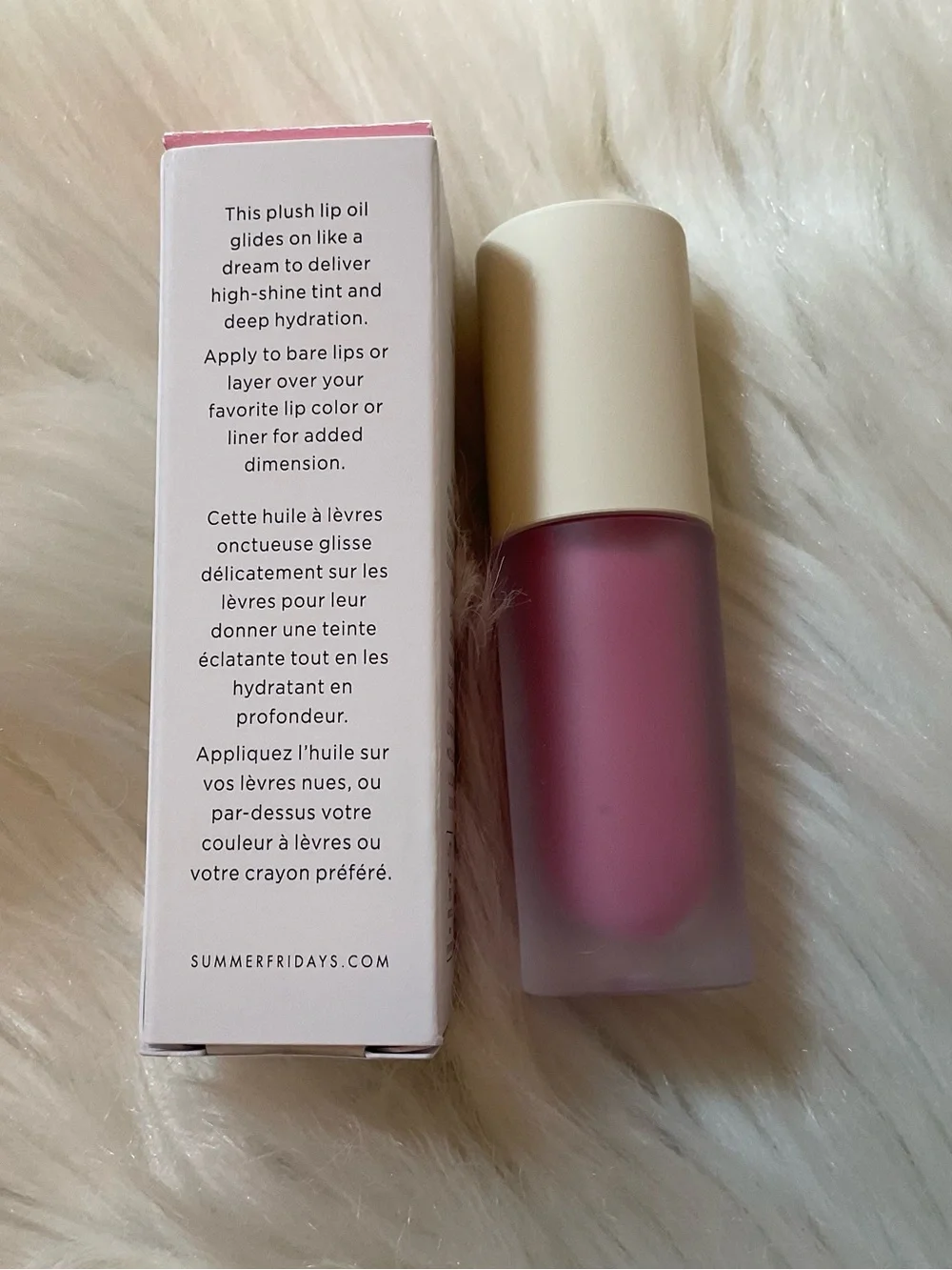 Summer Fridays Dream Lip Oil - New in Box - Rose Bud